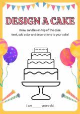 Fun Design a Cake Worksheet