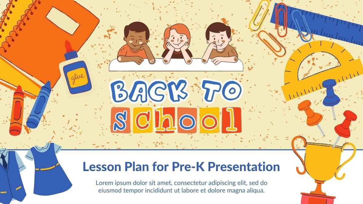Plano de aula ilustrado e divertido para a pré-escola - slide 0