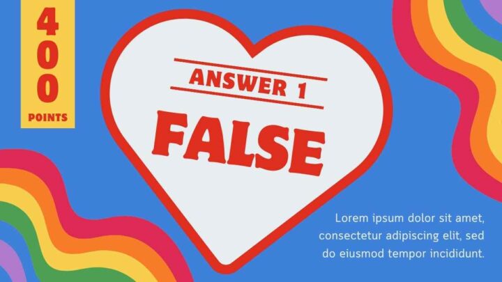 Fun LGBTQ Pride Month Trivia Jeopardy. Free Game Slides Template ...