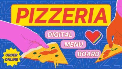 Fun Pizzeria Digital Menu Board