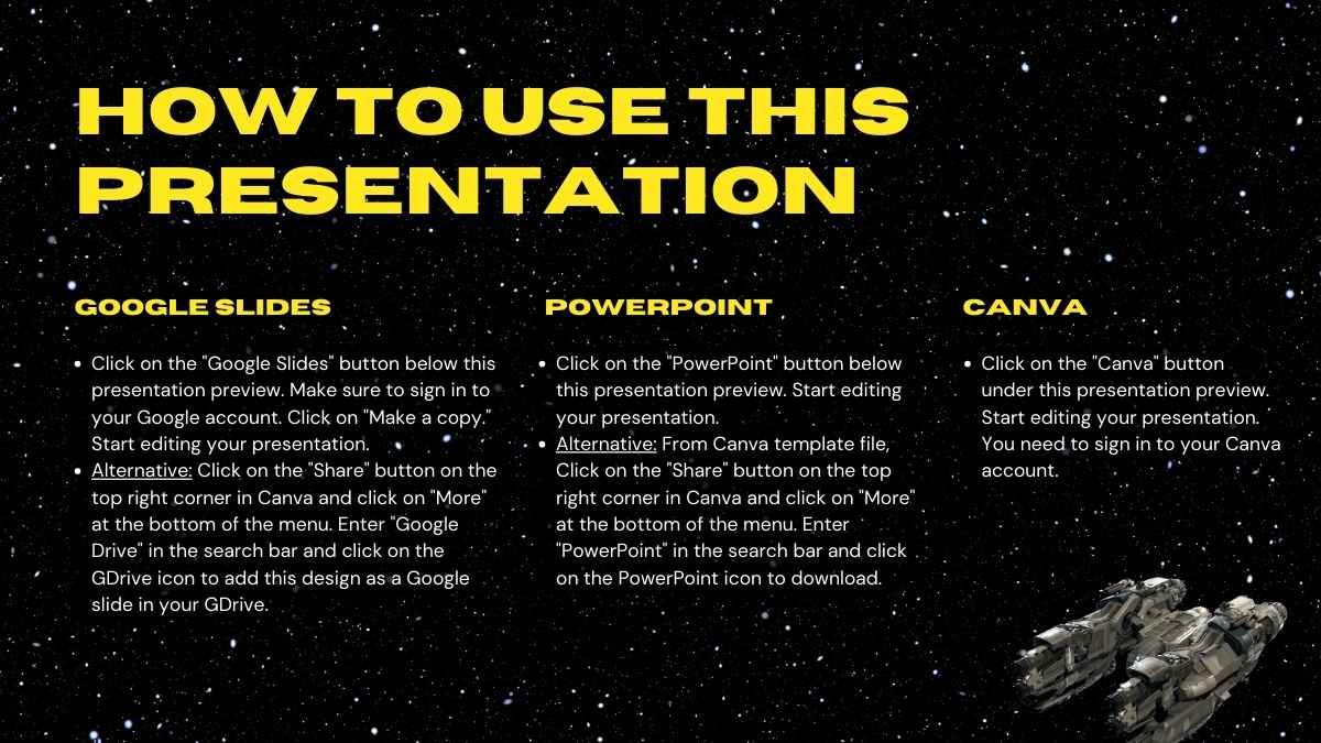 Galactic Space Themed Presentation - slide 1
