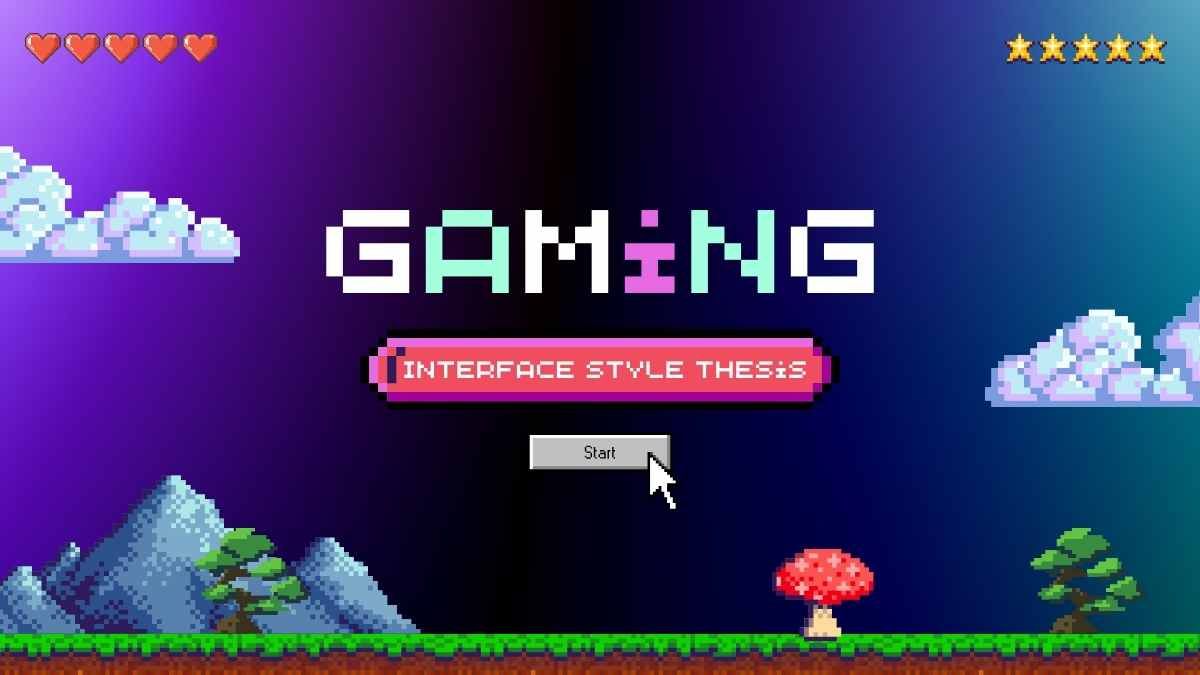 Gaming Interface Style Thesis - slide 0