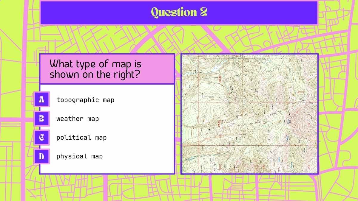 Cuestionario de geografía: Introducción a los mapas - diapositiva 5