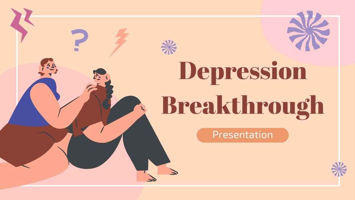 Geometric Abstract Depression Breakthrough Slides - slide 1