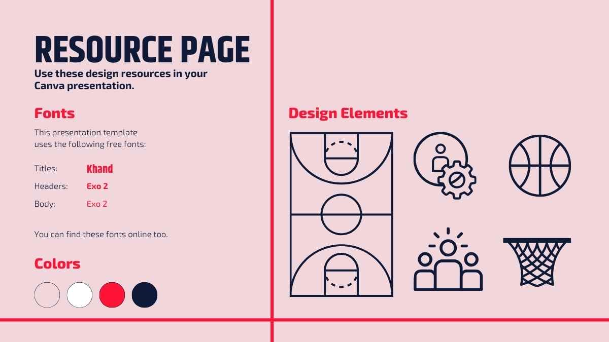 Geometric Basketball Court Slides - slide 15