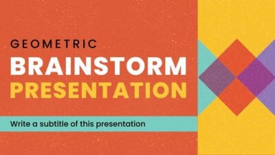 Geometric Brainstorm Slides