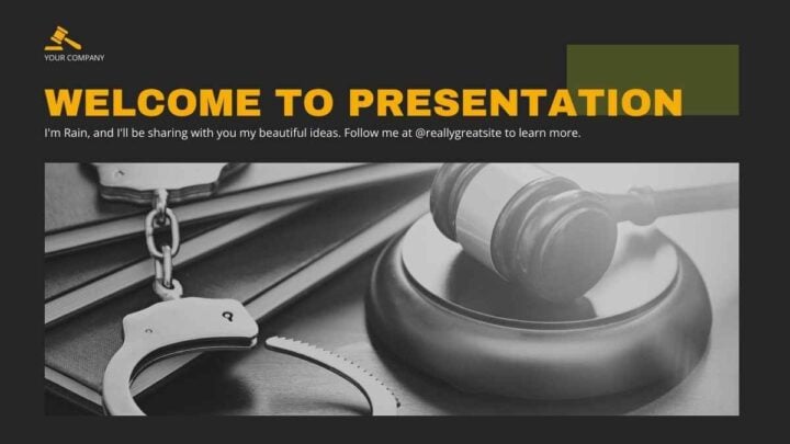 Crime And Criminal Justice In Social Work . Slides Template ...