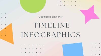 Geometric Elements Timeline Infographics