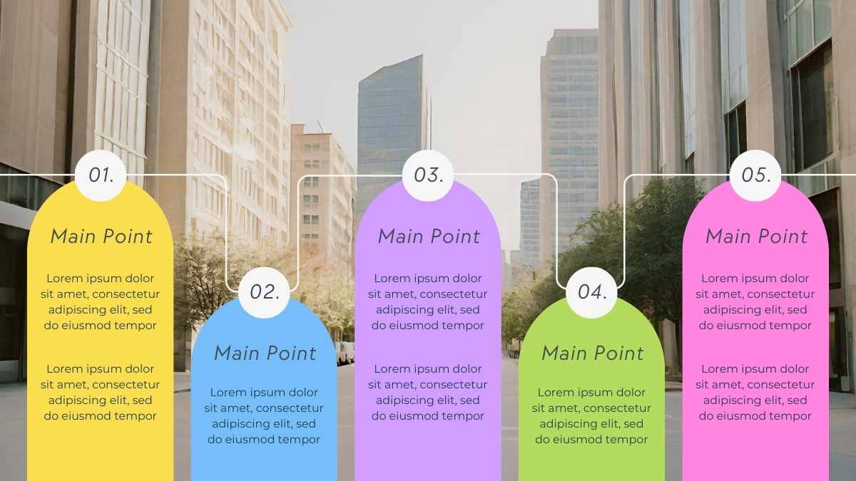 Geometric Elements Timeline Infographics - slide 5