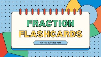 Flashcards de frações geométricas