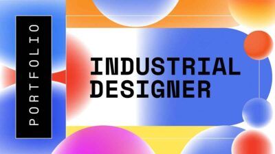 Diseñador industrial moderno y geométrico