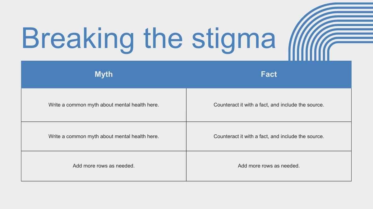 Geometric Mental Health Awareness Slides - slide 10