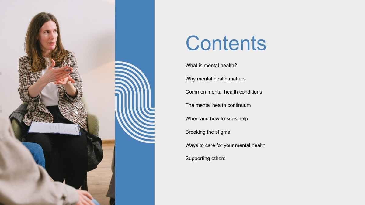 Geometric Mental Health Awareness Slides - slide 2