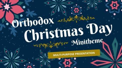 Geometric Orthodox Christmas Day Minitheme