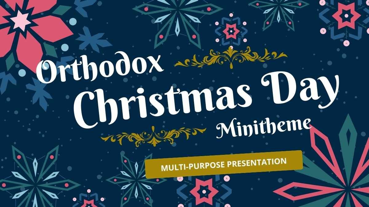 Geometric Orthodox Christmas Day Minitheme - slide 0