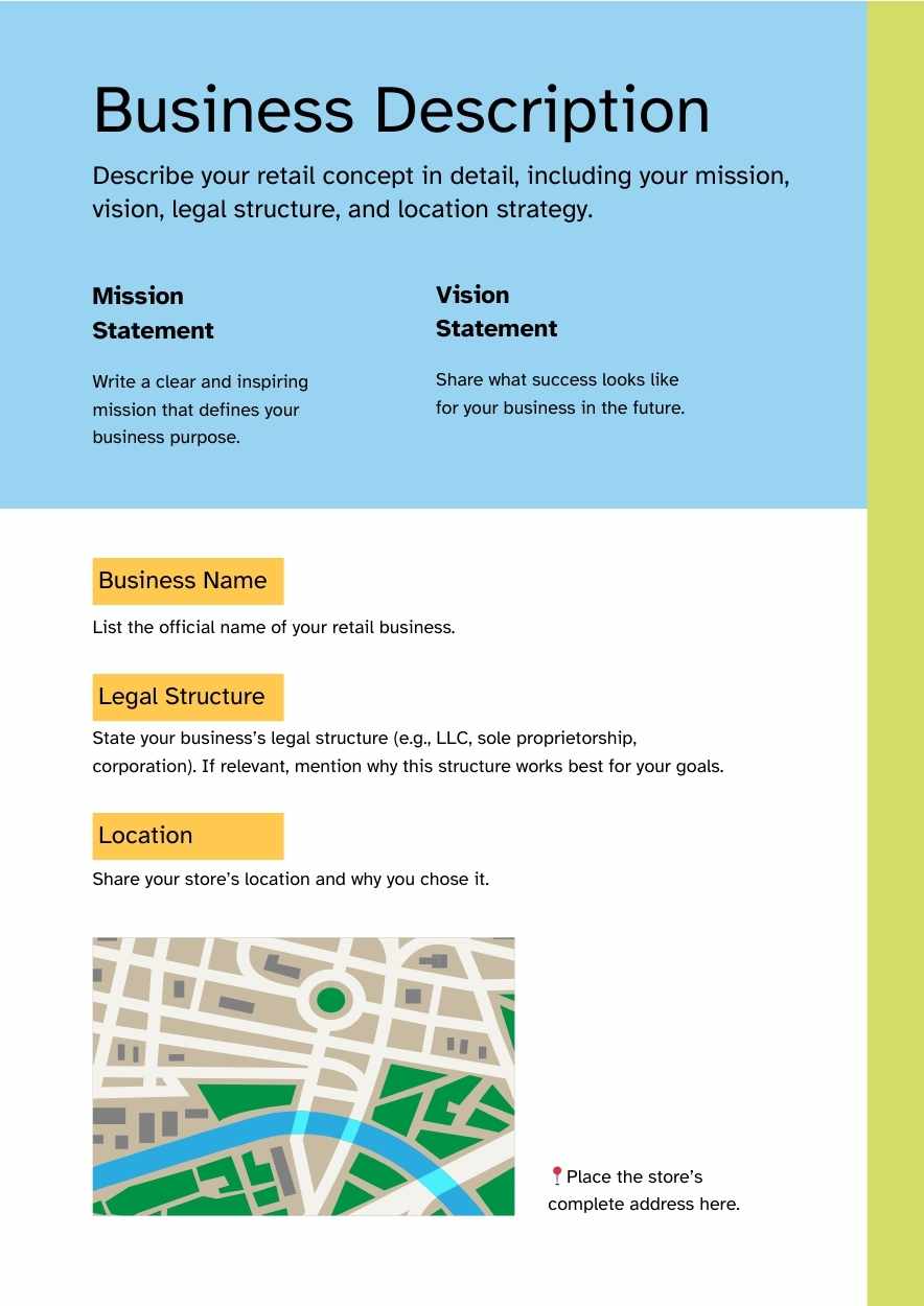 Geometric Retail Store Business Plan - slide 4
