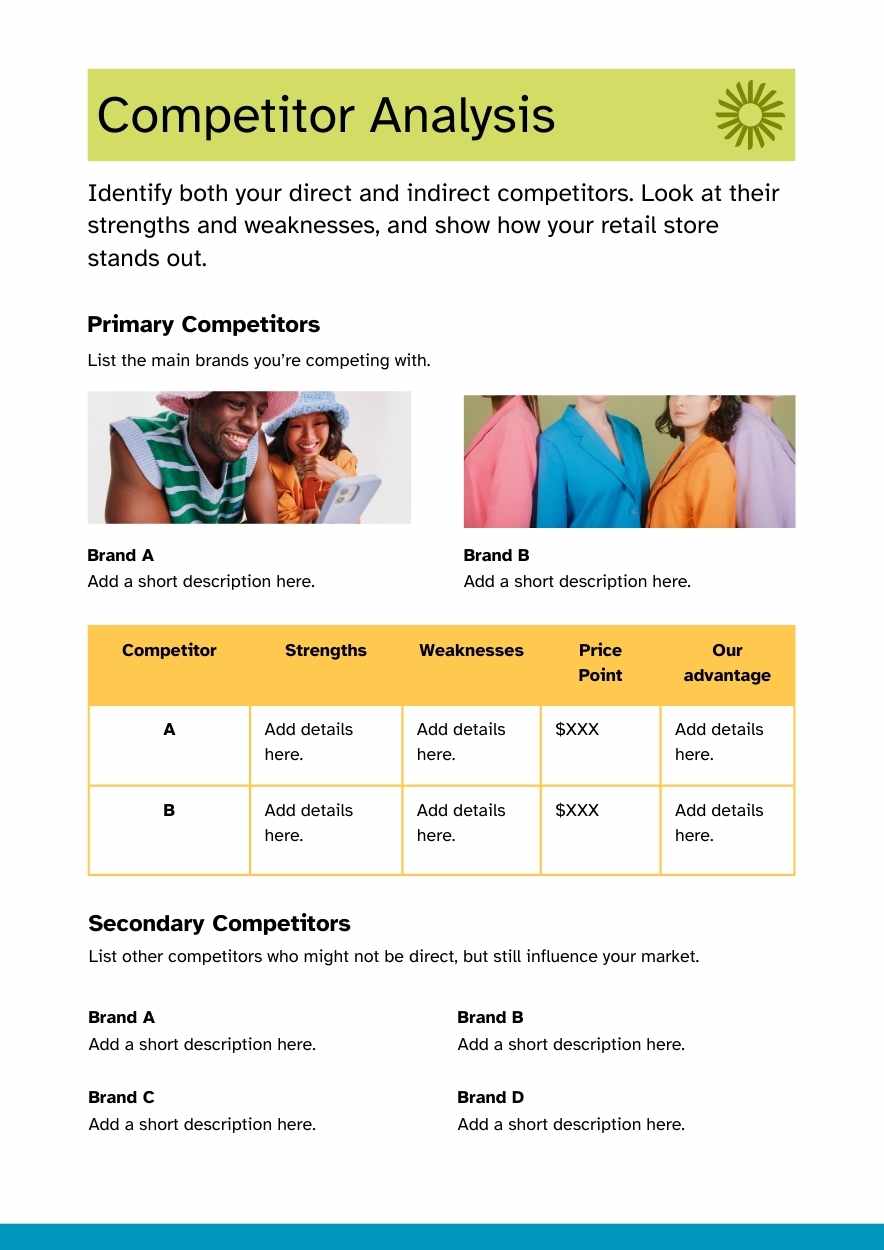 Geometric Retail Store Business Plan - slide 6