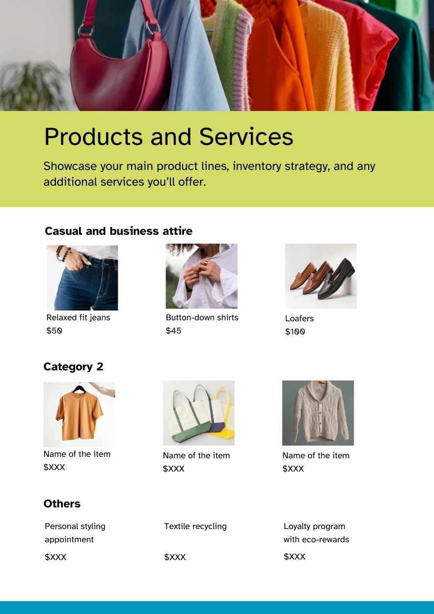 Geometric Retail Store Business Plan - slide 7
