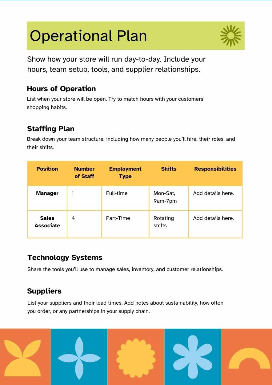 Geometric Retail Store Business Plan - slide 9
