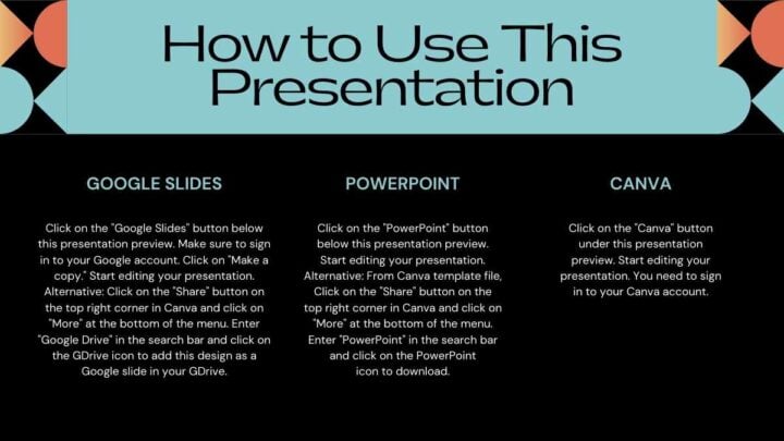 Geometric University Student Council. Free Presentation Template ...
