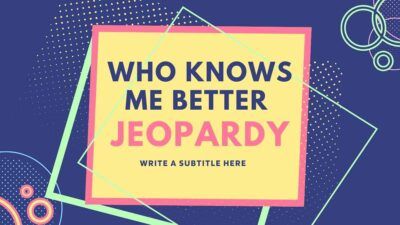 기하학적인 ‘Who Knows Me Better Jeopardy’