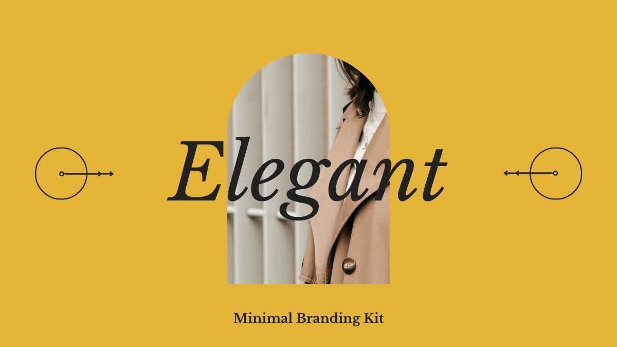 Kit de marca elegante - slide 1