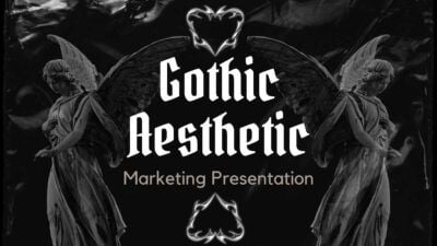 Apresentação de marketing da estética gótica