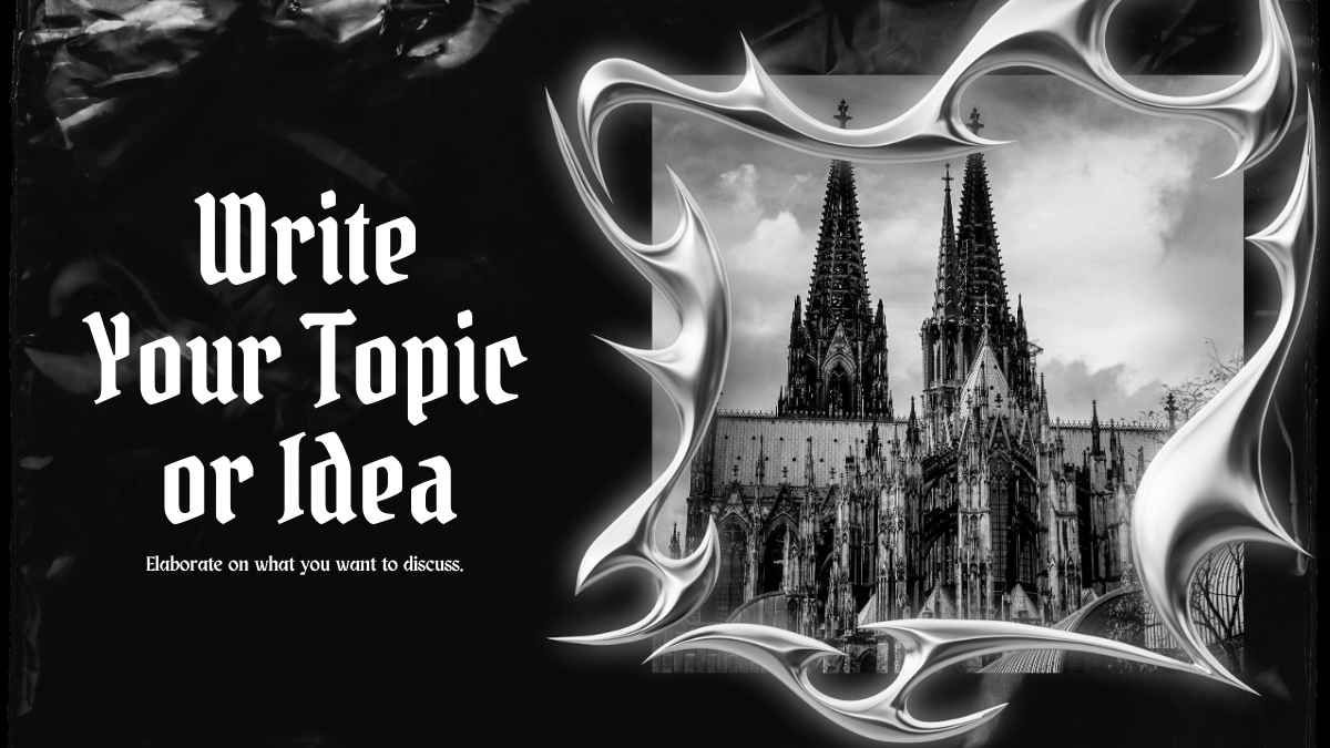 Gothic Aesthetic Marketing Presentation - diapositiva 6