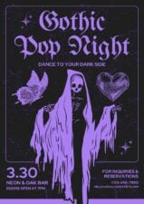 Gothic Pop Star Event Poster 1