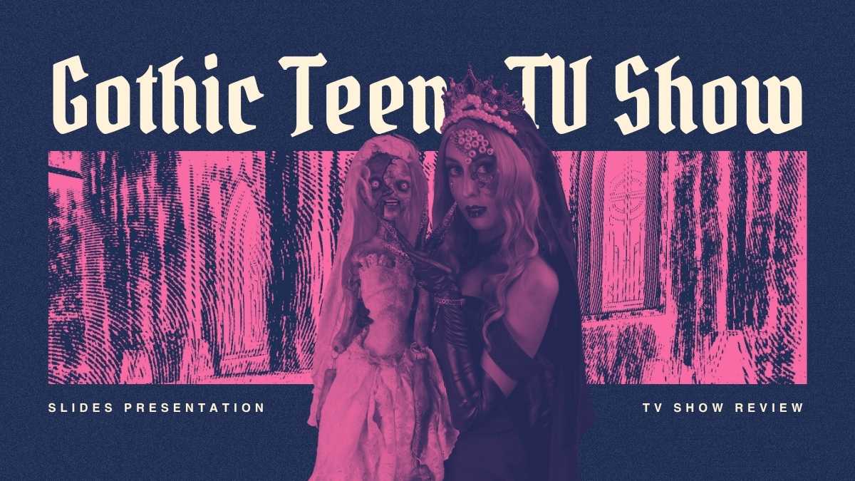 Gothic Teen TV Show Slides - slide 1