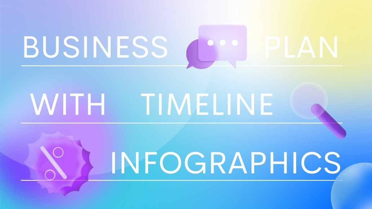 Gradient Business Plan with Timeline Infographics - slide 0