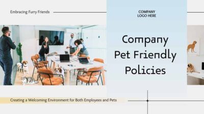 Slides Carnival Google Slides and PowerPoint Template Gradient Minimal Company Pet Friendly Policies 2