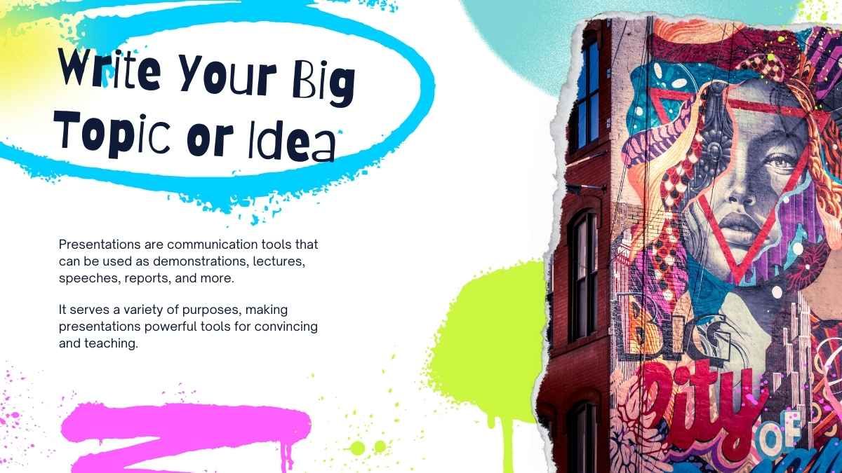 Educación en el estilo del arte del graffiti - diapositiva 11