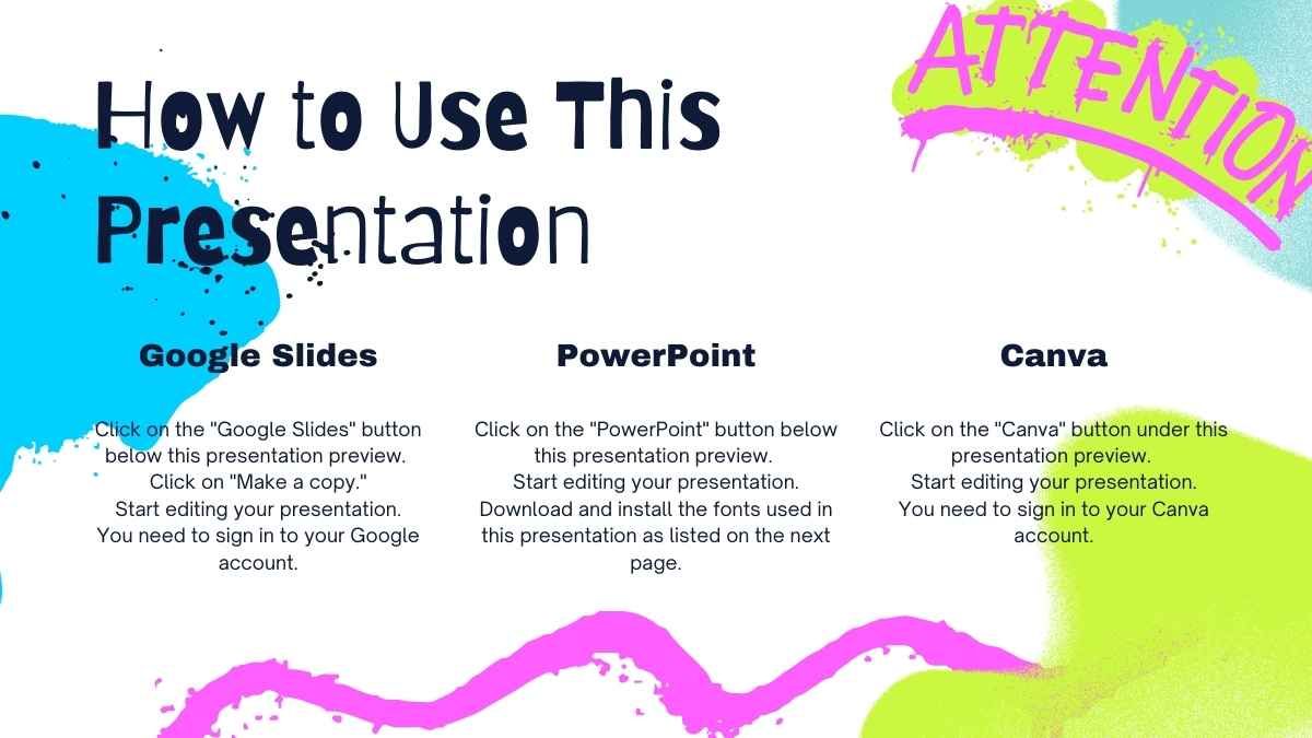 Graffiti Art Style Education Presentation - slide 1