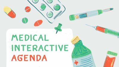 Agenda médica interactiva ilustrada