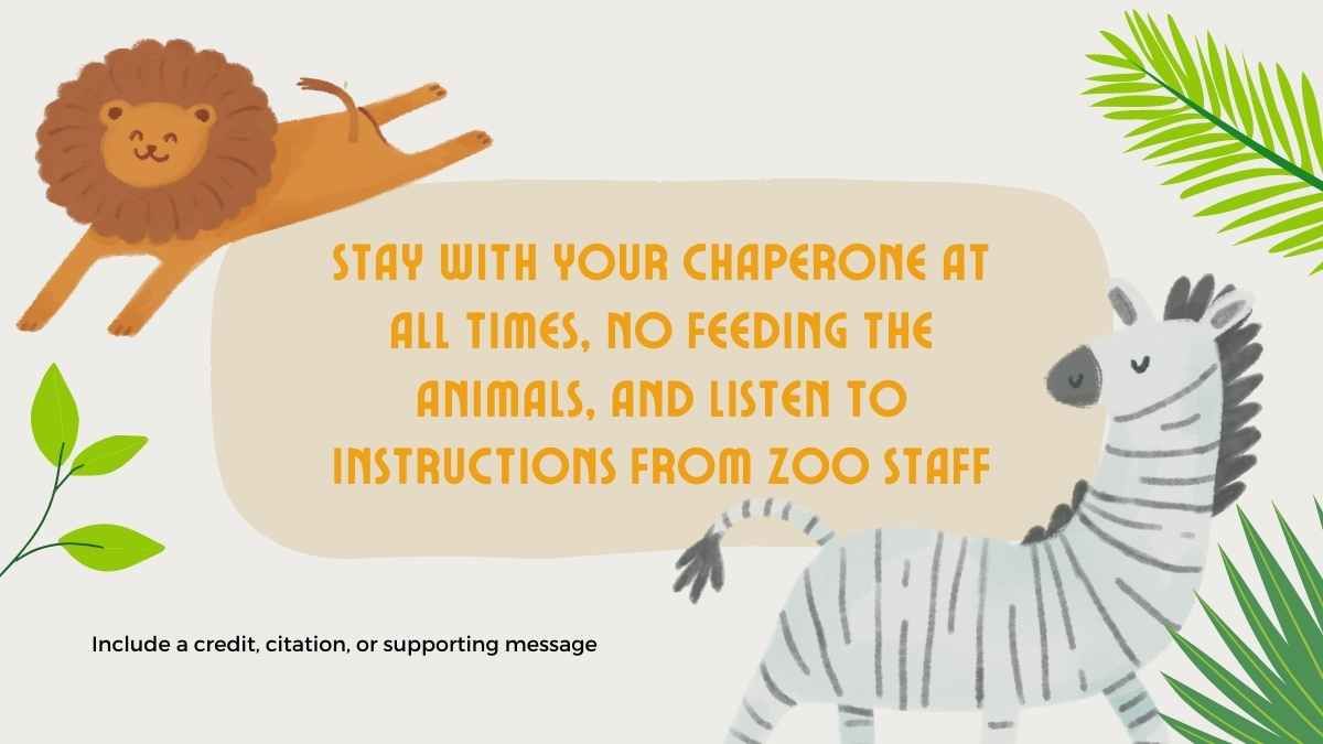 Illustrated Zoo Field Trip - slide 9