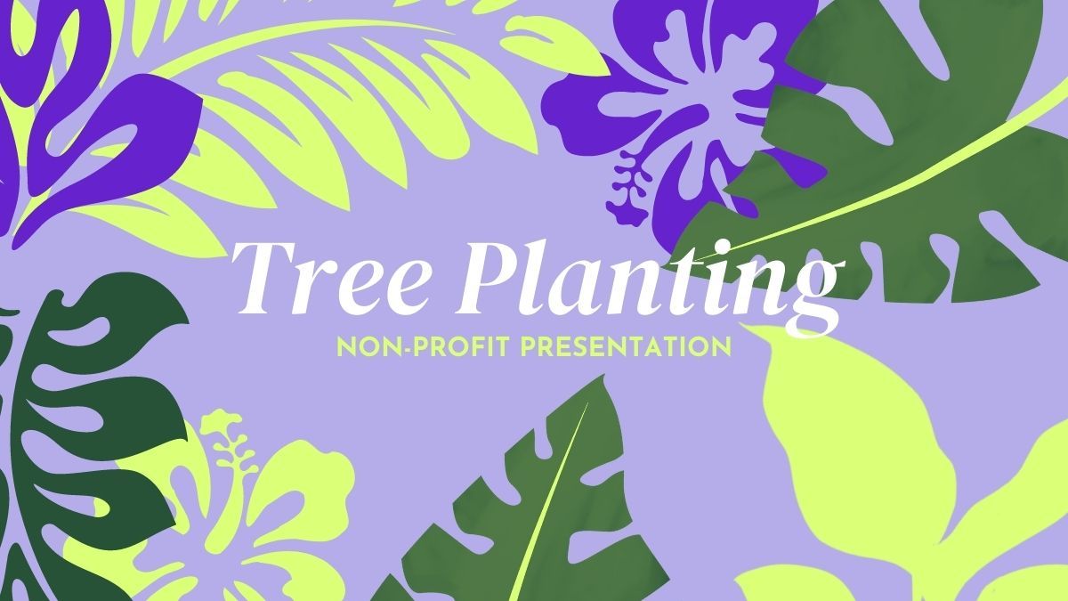 Modern Nature Tree Planting Presentation - slide 0