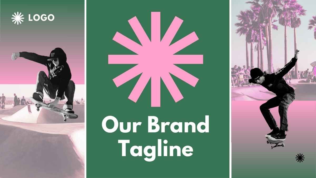 Kit de branding minimalista em gradiente - slide 9