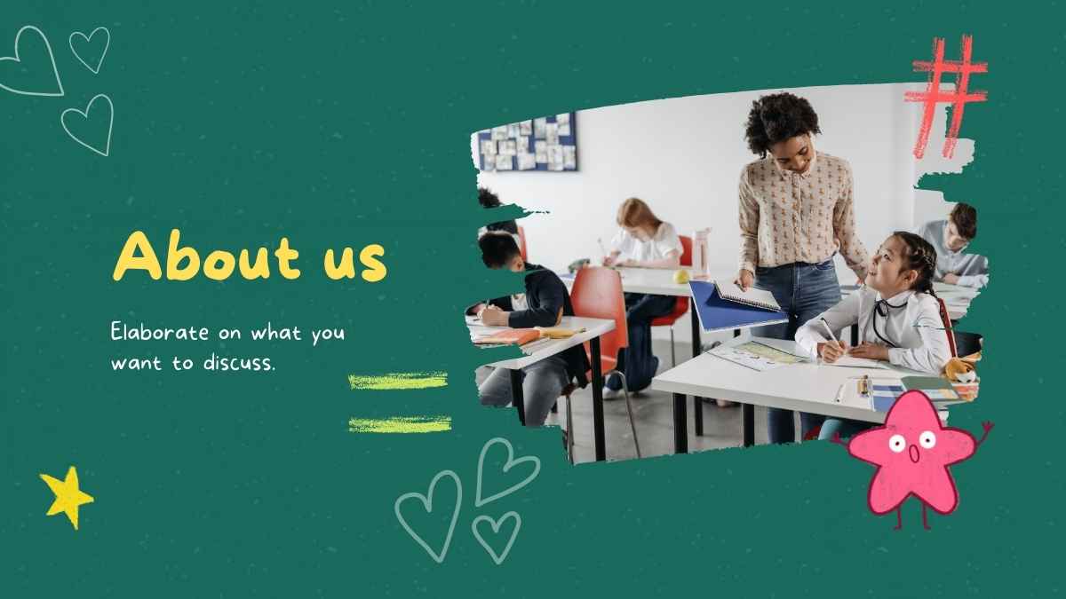 Slide Background Papan Tulis Animasi Hijau dan Kuning - slide 6