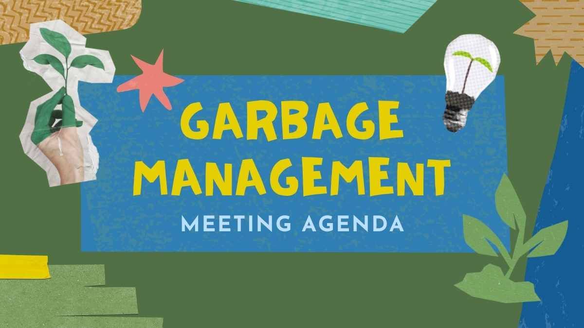 Agenda da reunião de gestão do lixo - slide 0