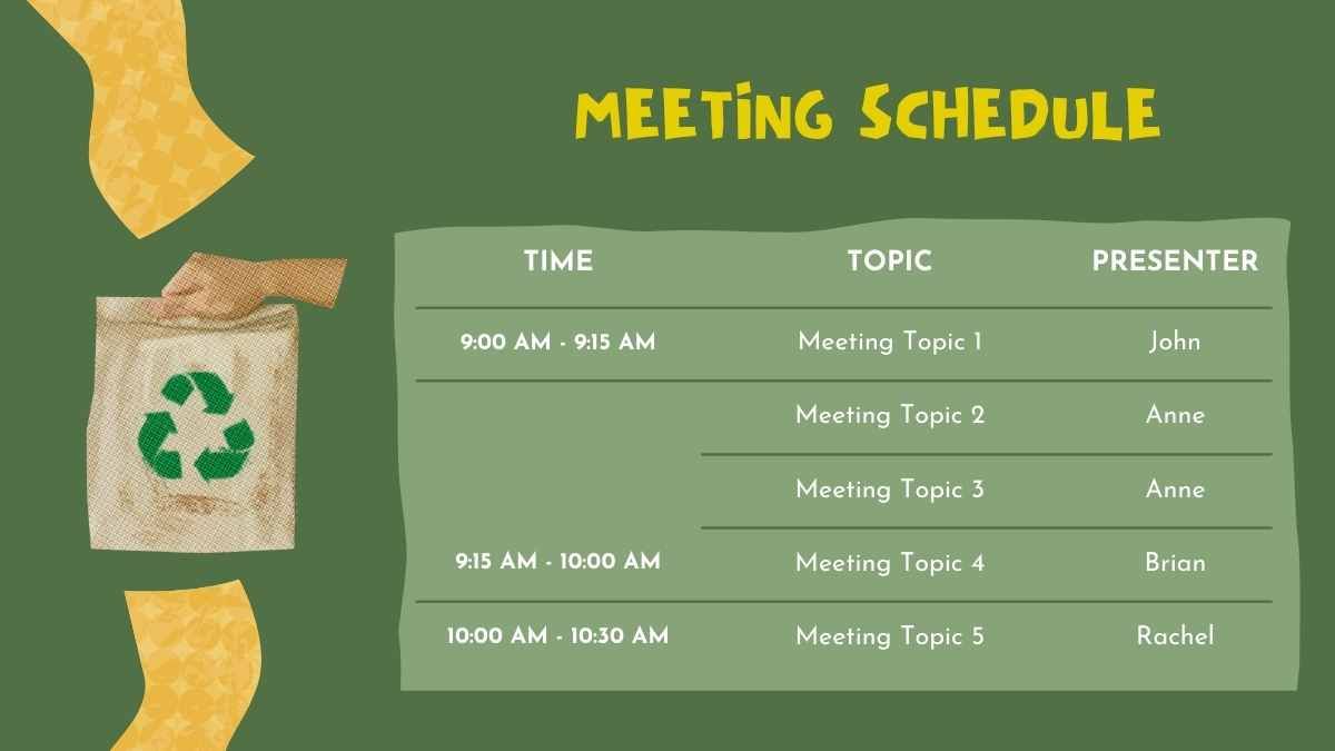 Garbage Management Meeting Agenda - slide 6