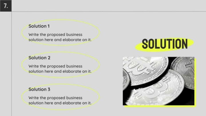Grey and Neon Yellow Minimalistic Modern Blockchain Company Pitch Deck ...