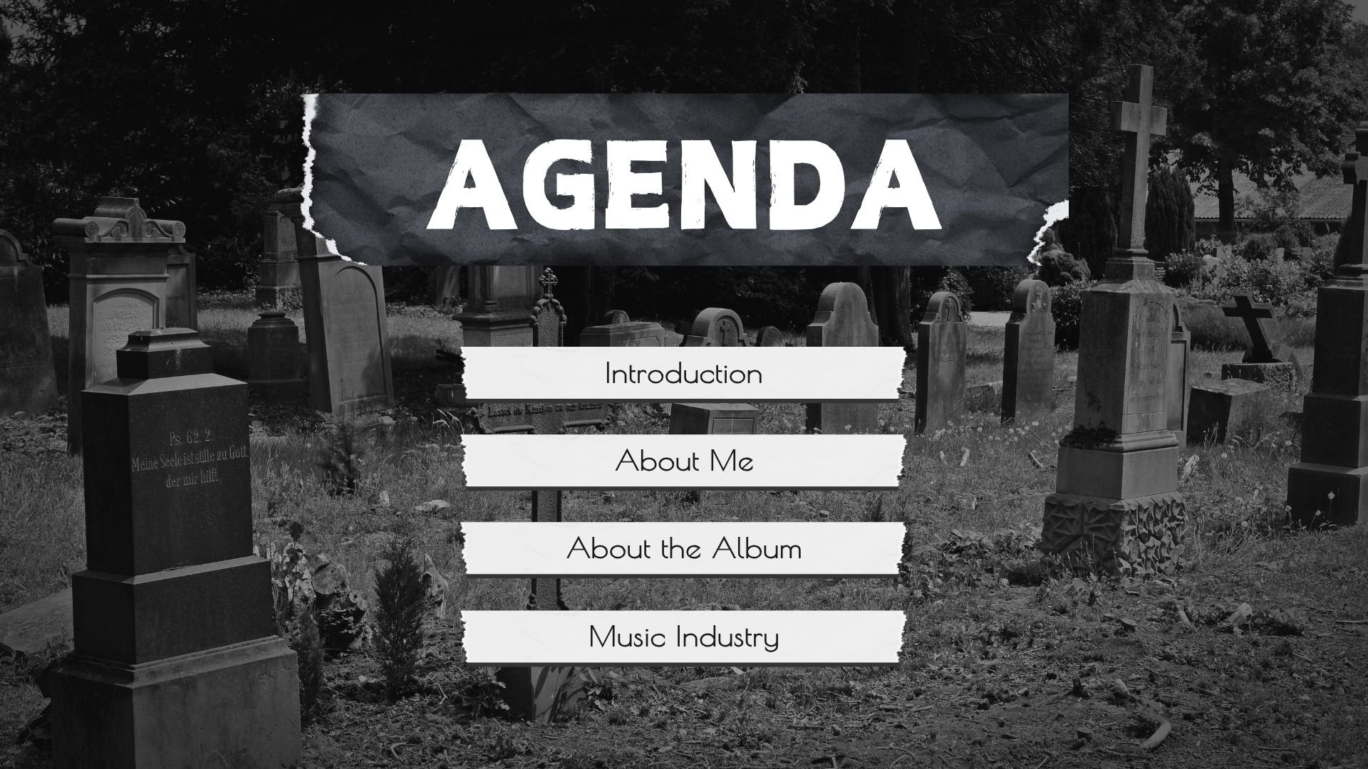 Grunge Gothic Aesthetic Presentation - slide 2