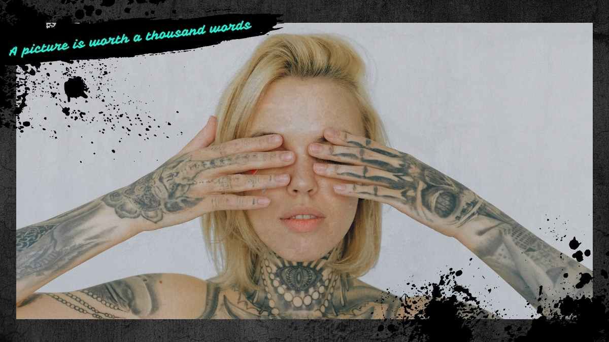 Grunge Tattoo Artist Presentation - slide 11