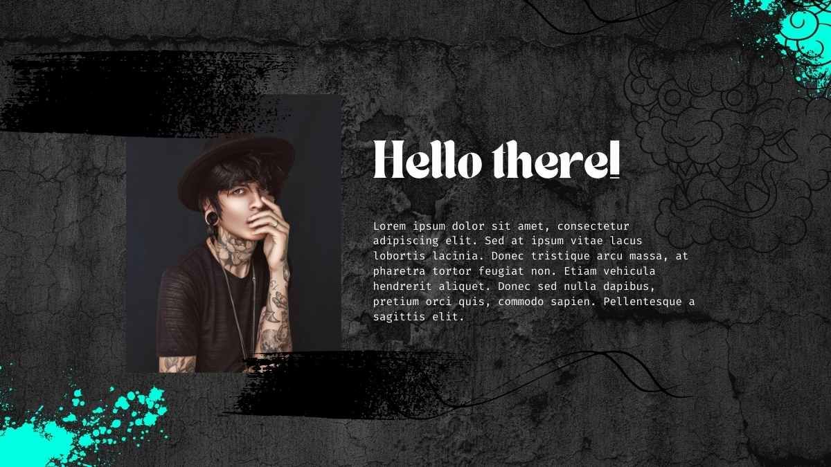 Grunge Tattoo Artist Presentation - slide 3