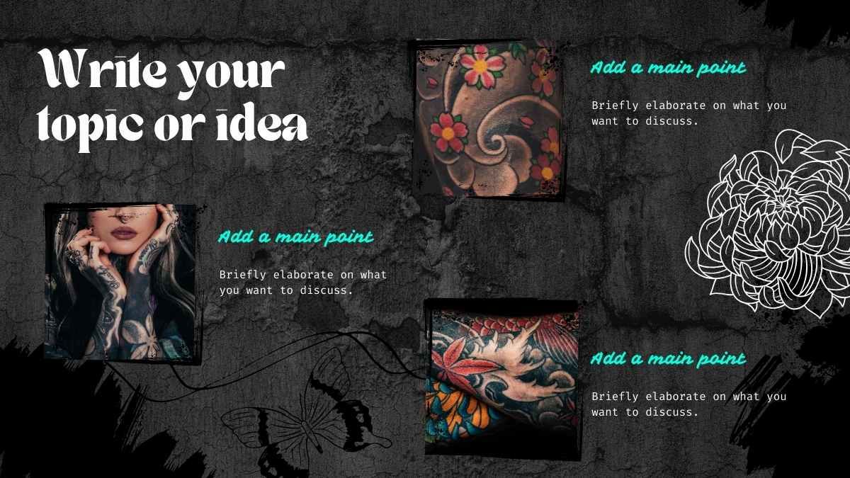 Apresentação do tatuador Grunge - slide 4