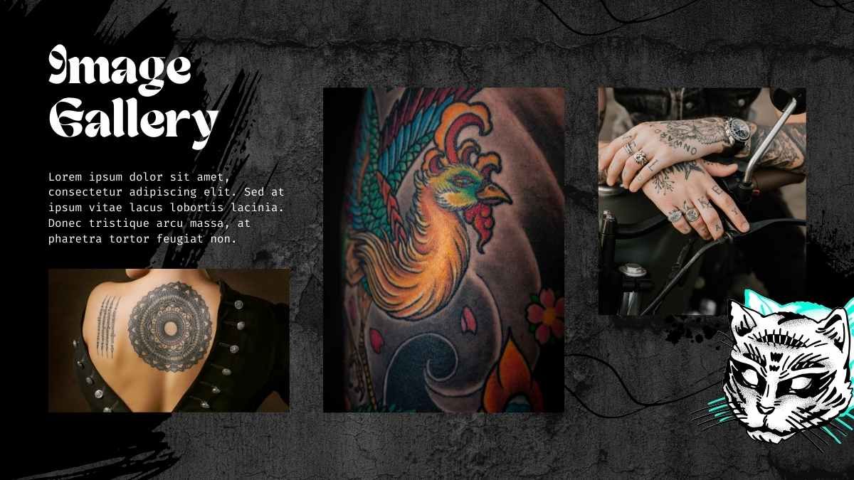 Presentador de tatuajes grunge - diapositiva 6