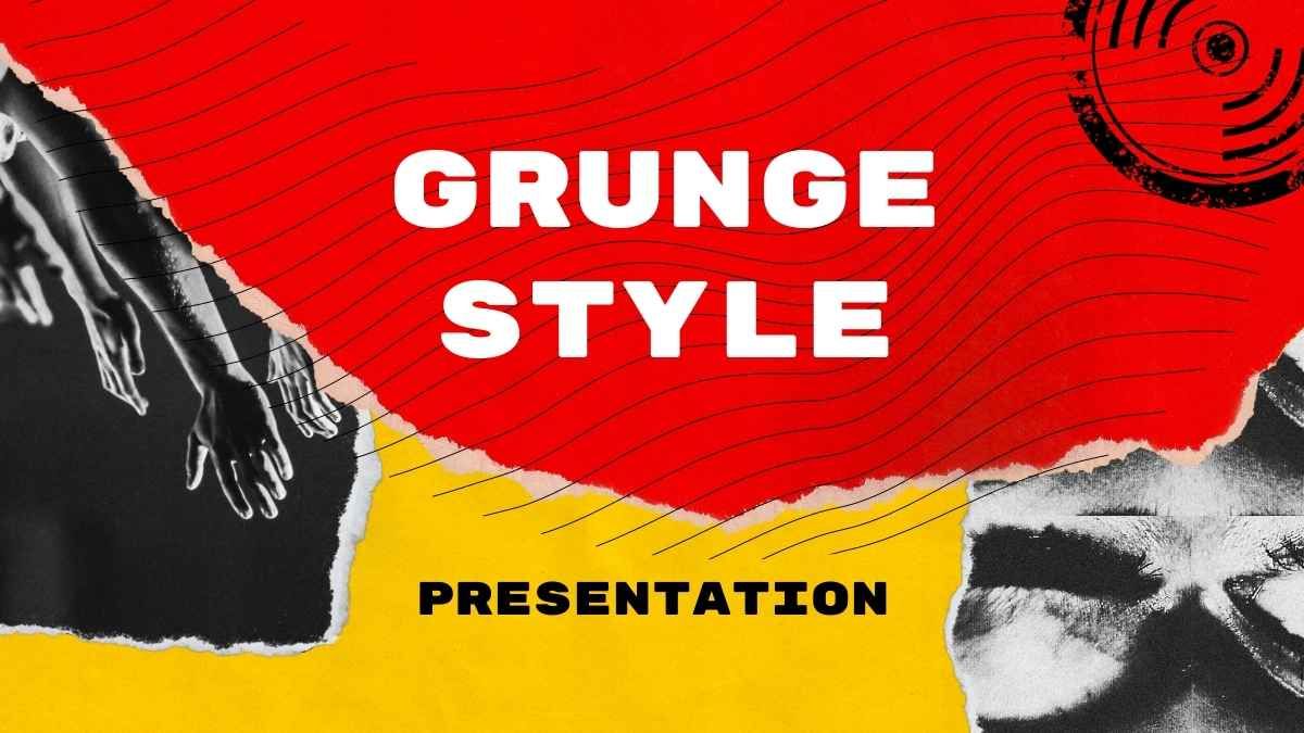 Apresentação de marketing estilo grunge - slide 0