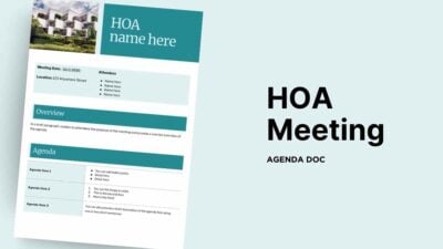 HOA Meeting Agenda Doc