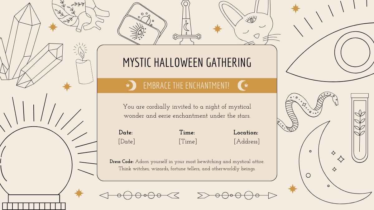 Convites para festas de Halloween do ensino médio - slide 6